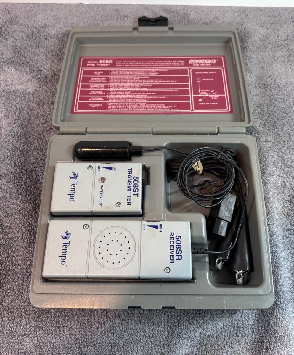 Tempo / Progressive Electronics 508S Wire Finder Wire Locating System Kit
