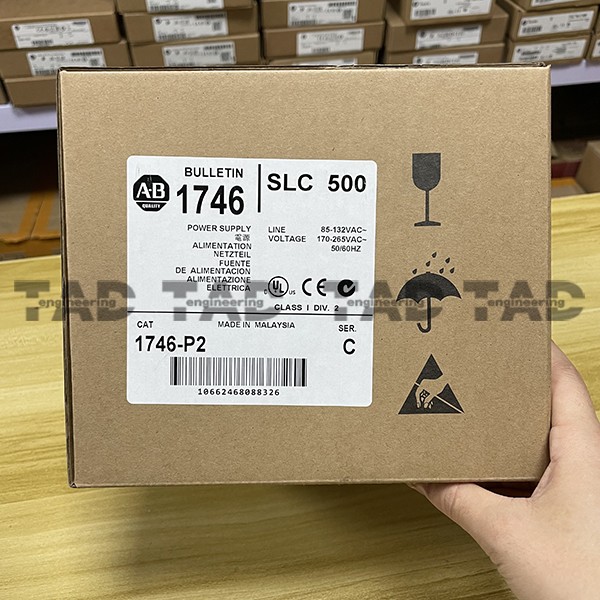 New Sealed Allen Bradley 1746-P2 SLC 500 AC Power Supply Rack Chass