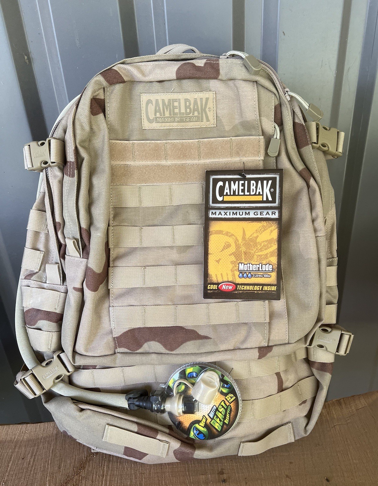 CamelBak MotherLode Hydration Pack Desert Camp MOLLE Tactical Backpack 3L New!!