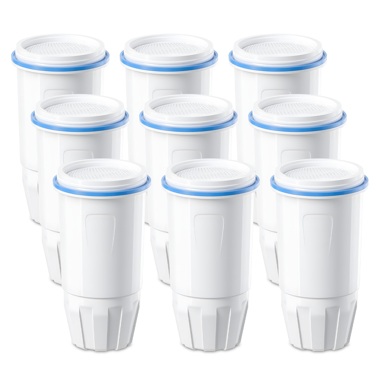 Water Filter Replacement Fit for Zero Pitcher and Dispenser ZR-001 ZR-017 9 Pack