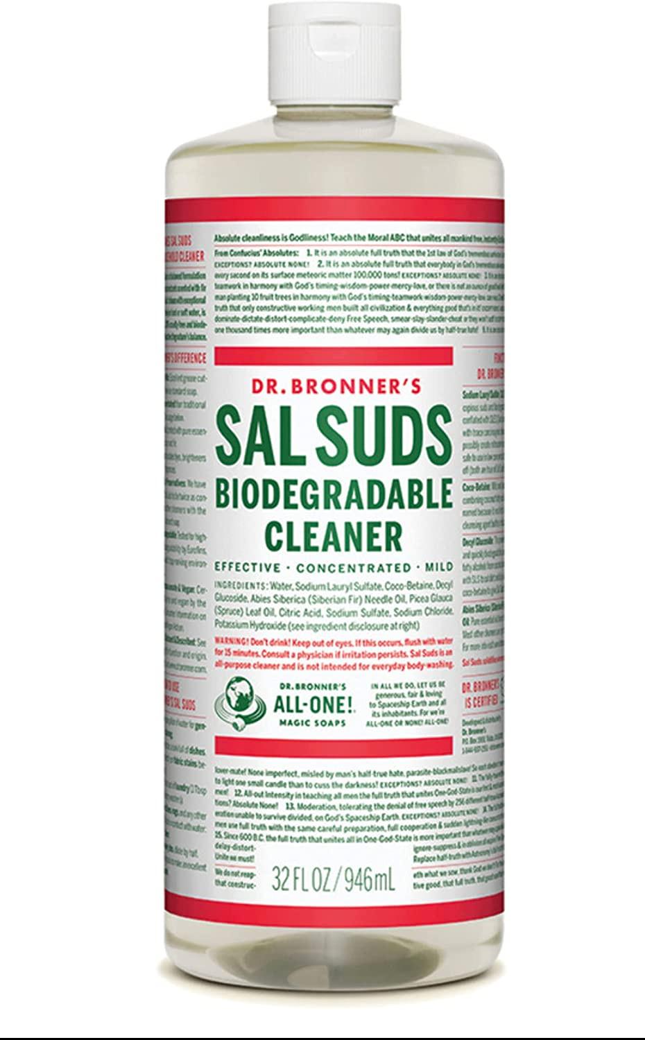 Dr. Bronner'S - Sal Suds Biodegradable Cleaner -  32 Ounces