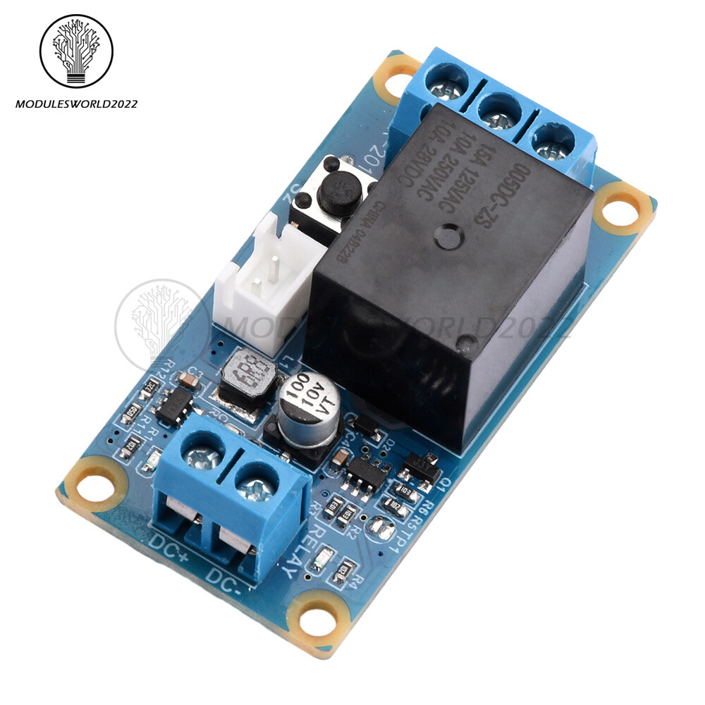 DC5-28V wide voltage 1-Channel Single Button Bistable Self-Locking Relay Module