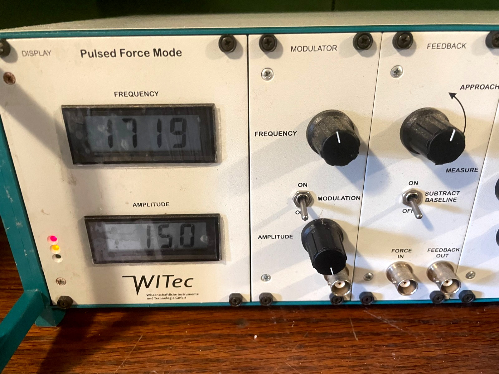 WITec Pulsed Force Mode Controller, Atomic Force Microscopy, AFM