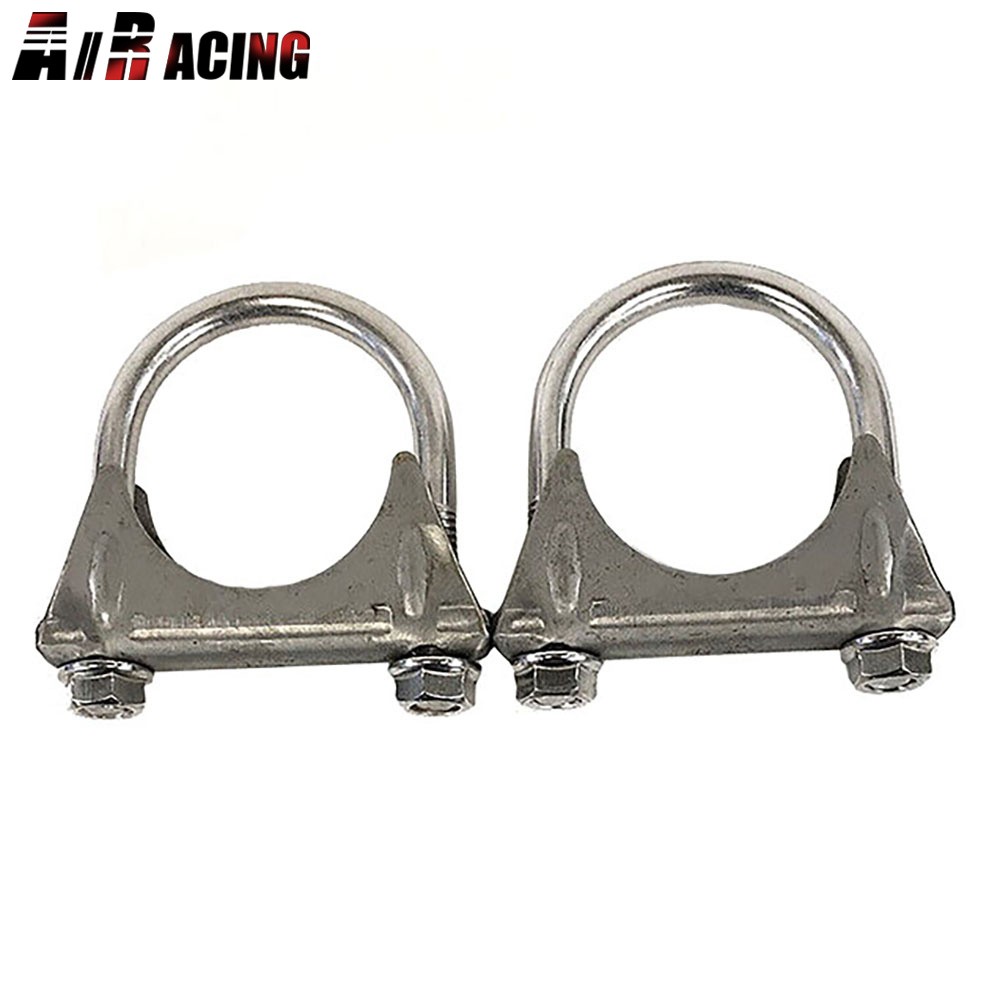 2x Universal 3.5" HEAVY DUTY Universal Exhaust U Bolt Clamp Stainless Steel