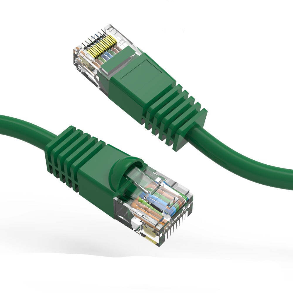 1Ft CAT6 UTP Ethernet Network Booted Cable Green