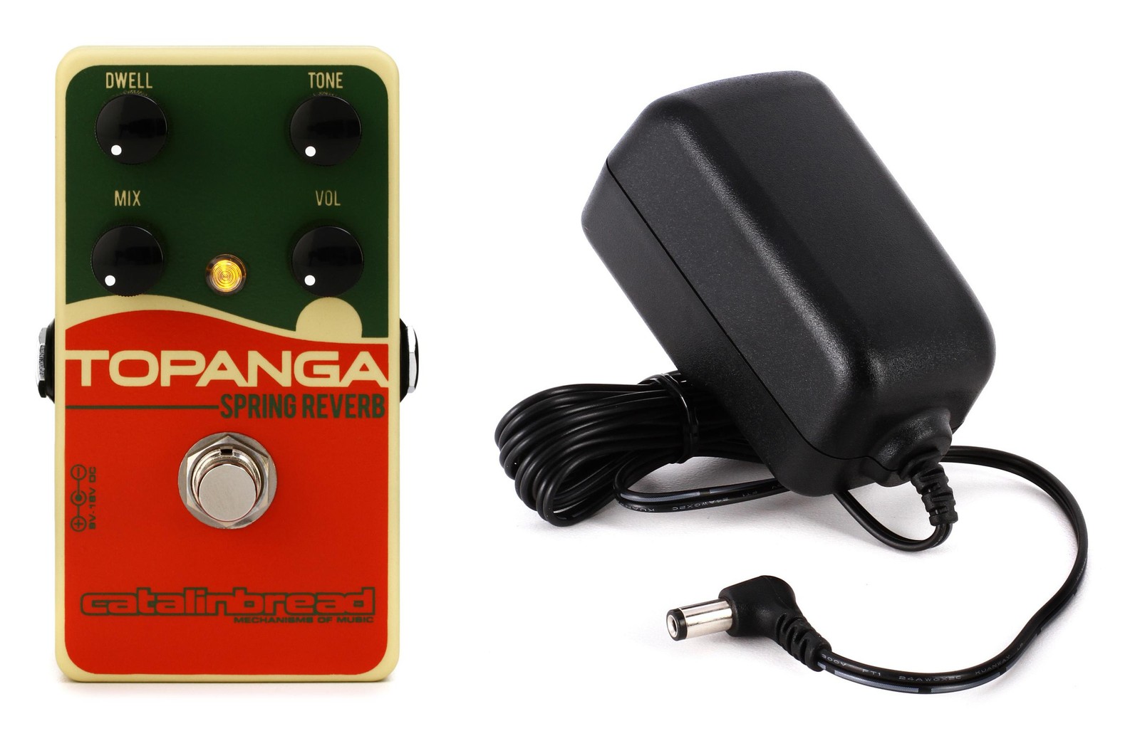 Catalinbread Topanga Spring Reverb Pedal + Dunlop ECB004 Value Bundle