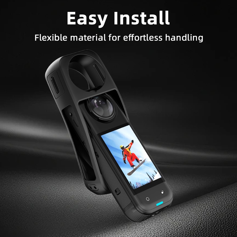 Camera Soft Silicone Case Drop Protection Dust Cover for Insta360 X5 Camera