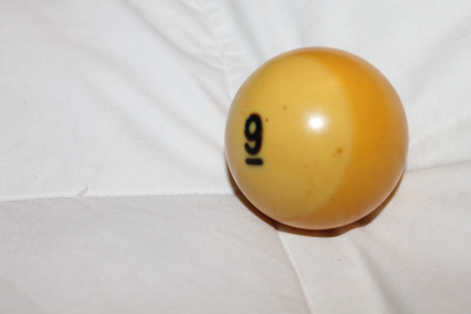Vintage Pool Table Billiard Ball #9 Striped Replacement Piece
