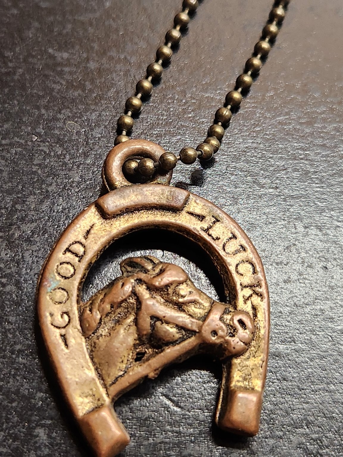 Unbranded Good Luck Horse Horseshoe Charm Pendant Keychain Fob