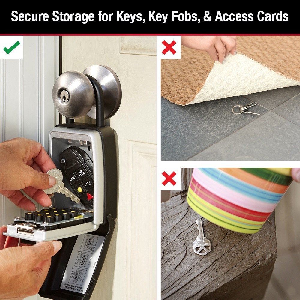 NEW MASTER LOCK PUSH BUTTON KEY PORTABLE LOCK BOX #5422D
