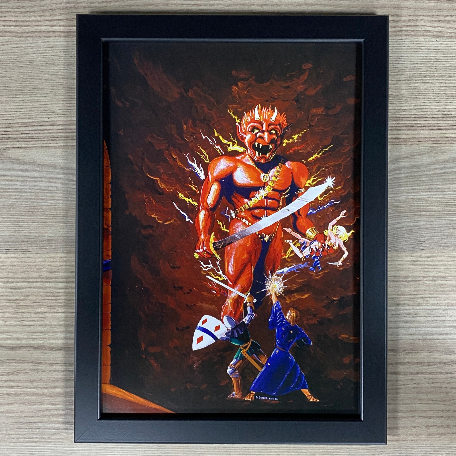 DUNGEON MASTER'S GUIDE FRAMED ART. DUNGEONS & DRAGONS, COVER ART, D&D