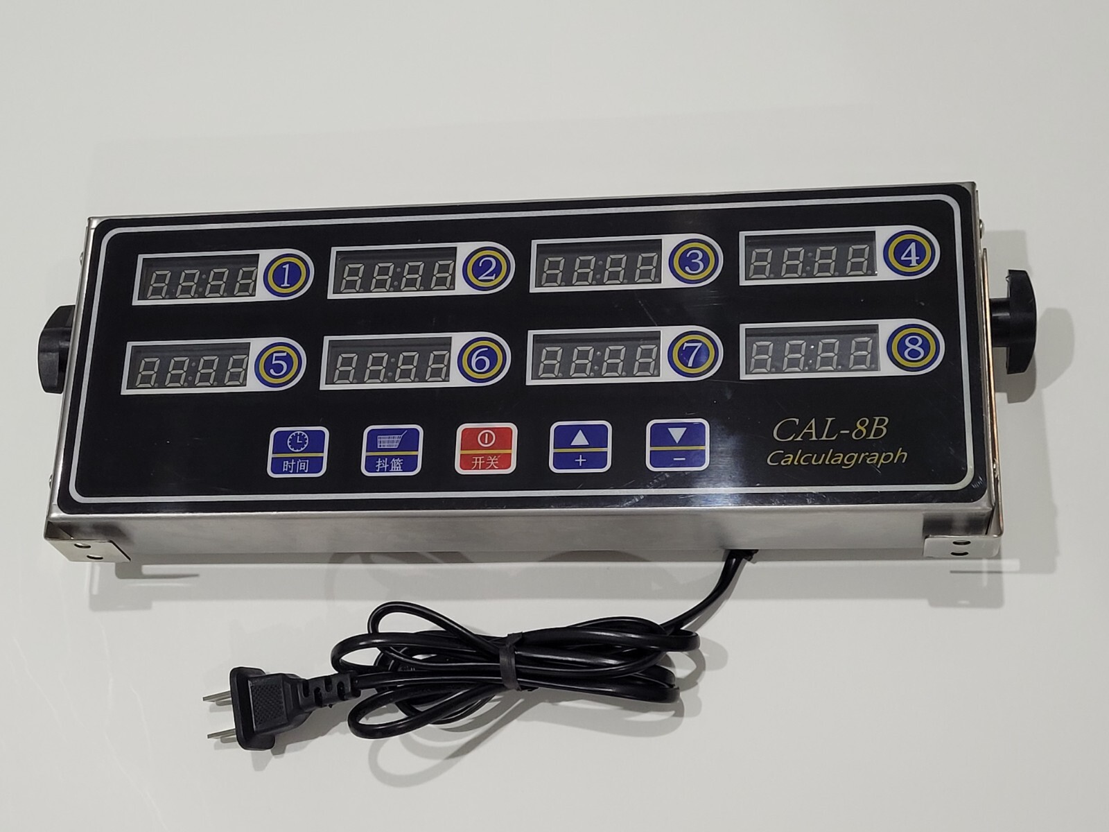 8 Channel Digital Shaking Timer Kitchen Stainless Steel Timers Reminder CAL-8B