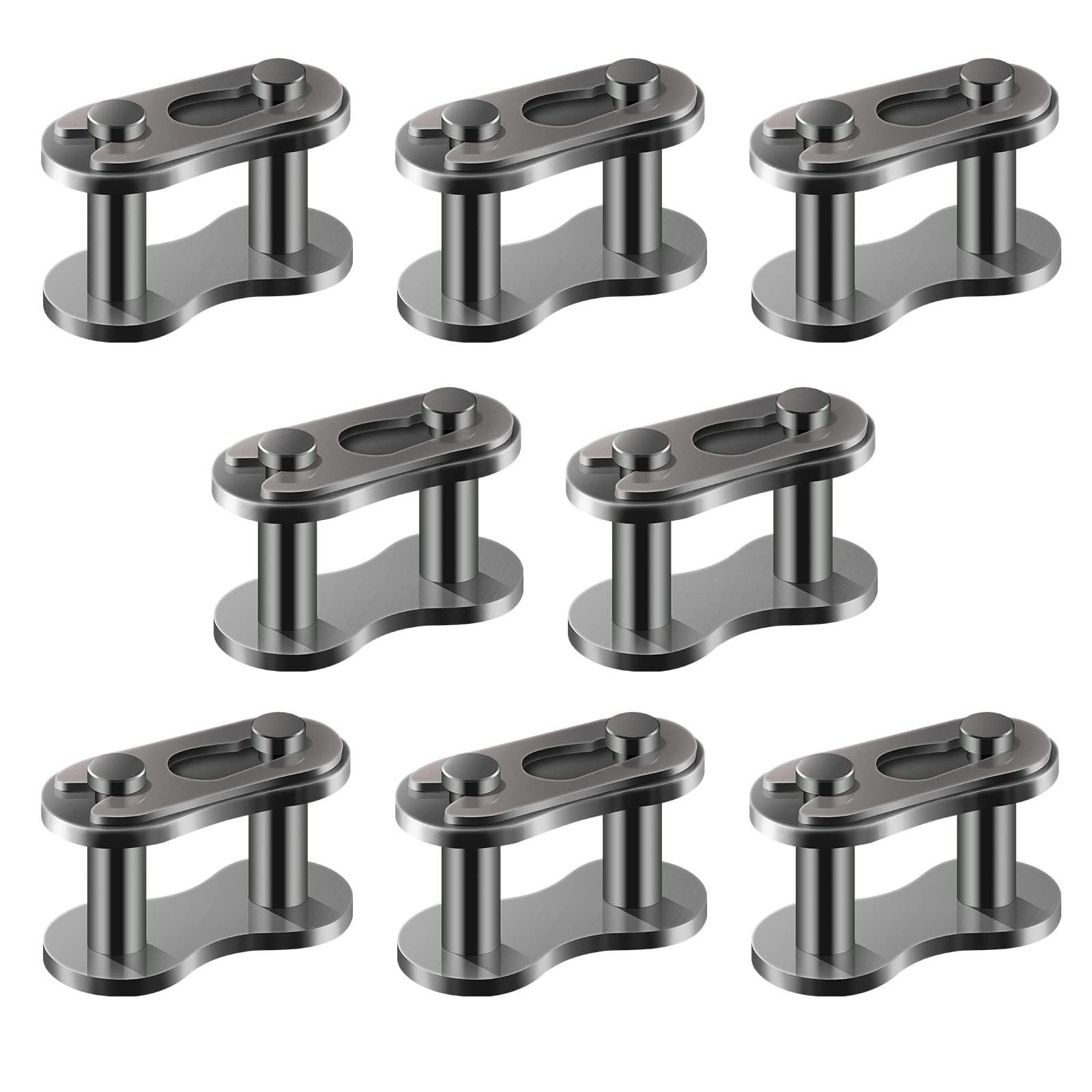 8pcs #40 Chain Master Links Heavy Duty Steel Alloy Roller Connector Link