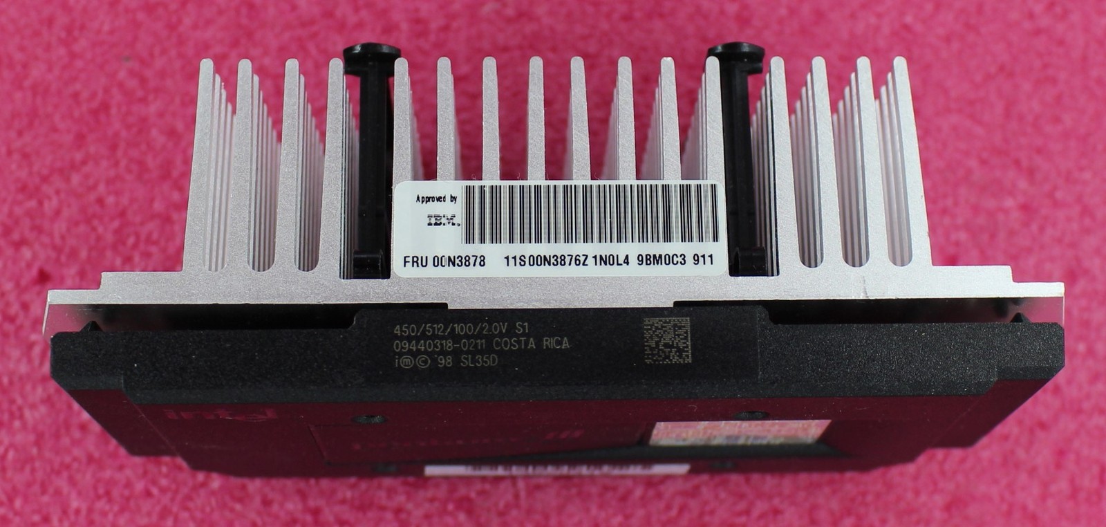 00N3878 - IBM PIII 450/512K/100 SLOT 1 Processor w/Heatsink SL35D
