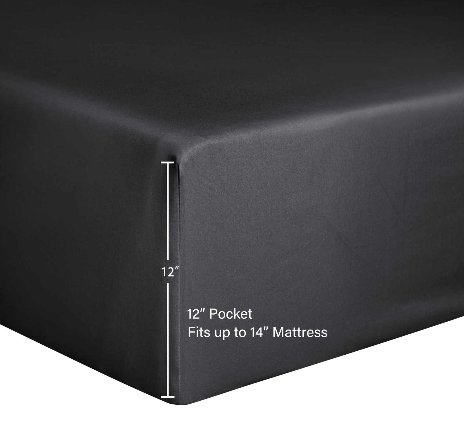 Comfort Chill Microfiber Bed Sheet Set Queen Rich Black 4 Piece