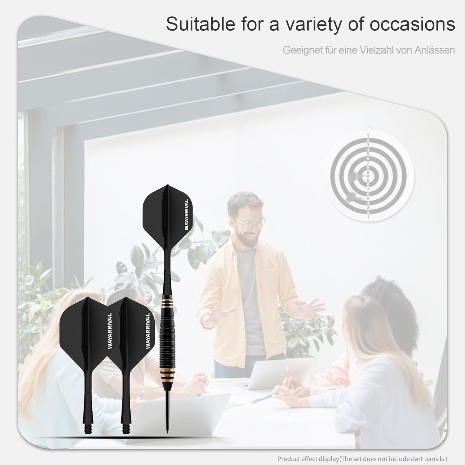 Unbreakable Integrated Dart Flights in 3 Pack - Effortless Setup, Stable Flight