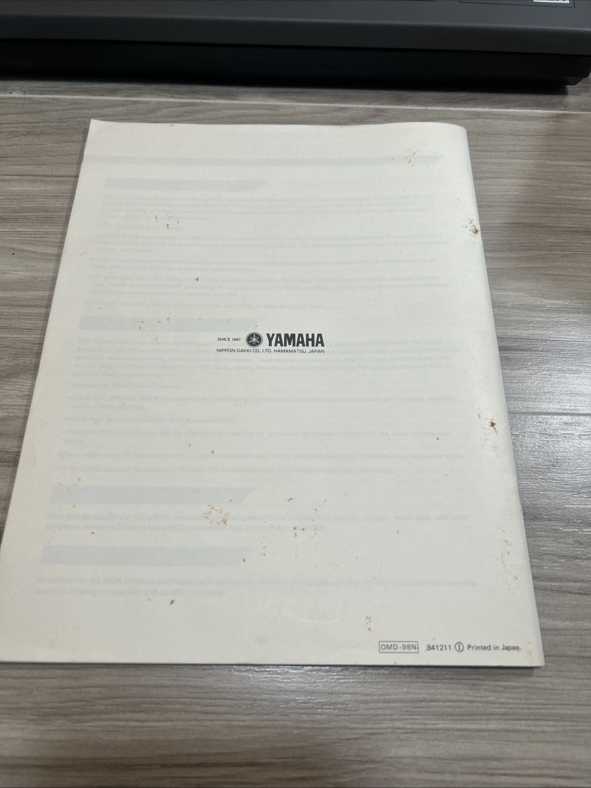Vintage Yamaha CX5M Music Computer Excellent
