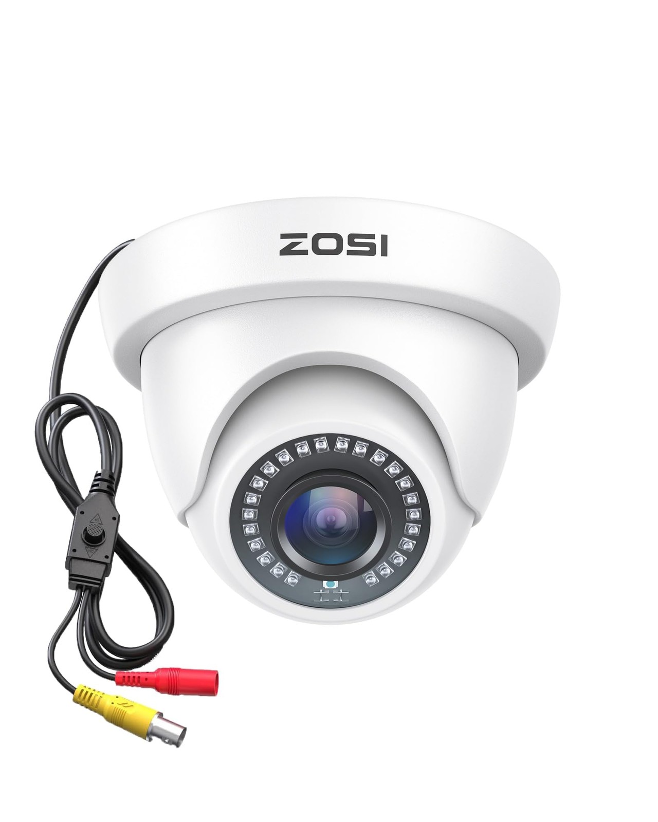 ZOSI 2.0MP HD 1080P 1920TVL Hybrid 4-in-1 TVI CVI AHD Wired-1Cam, 2MP-1Cam