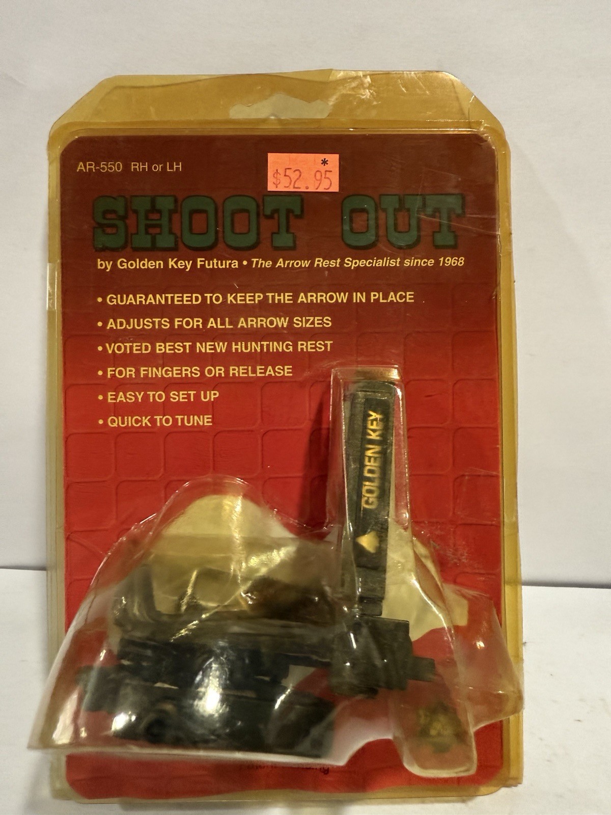 Golden Key Futura Shoot Out Arrow Rest AR-550 RH or LH