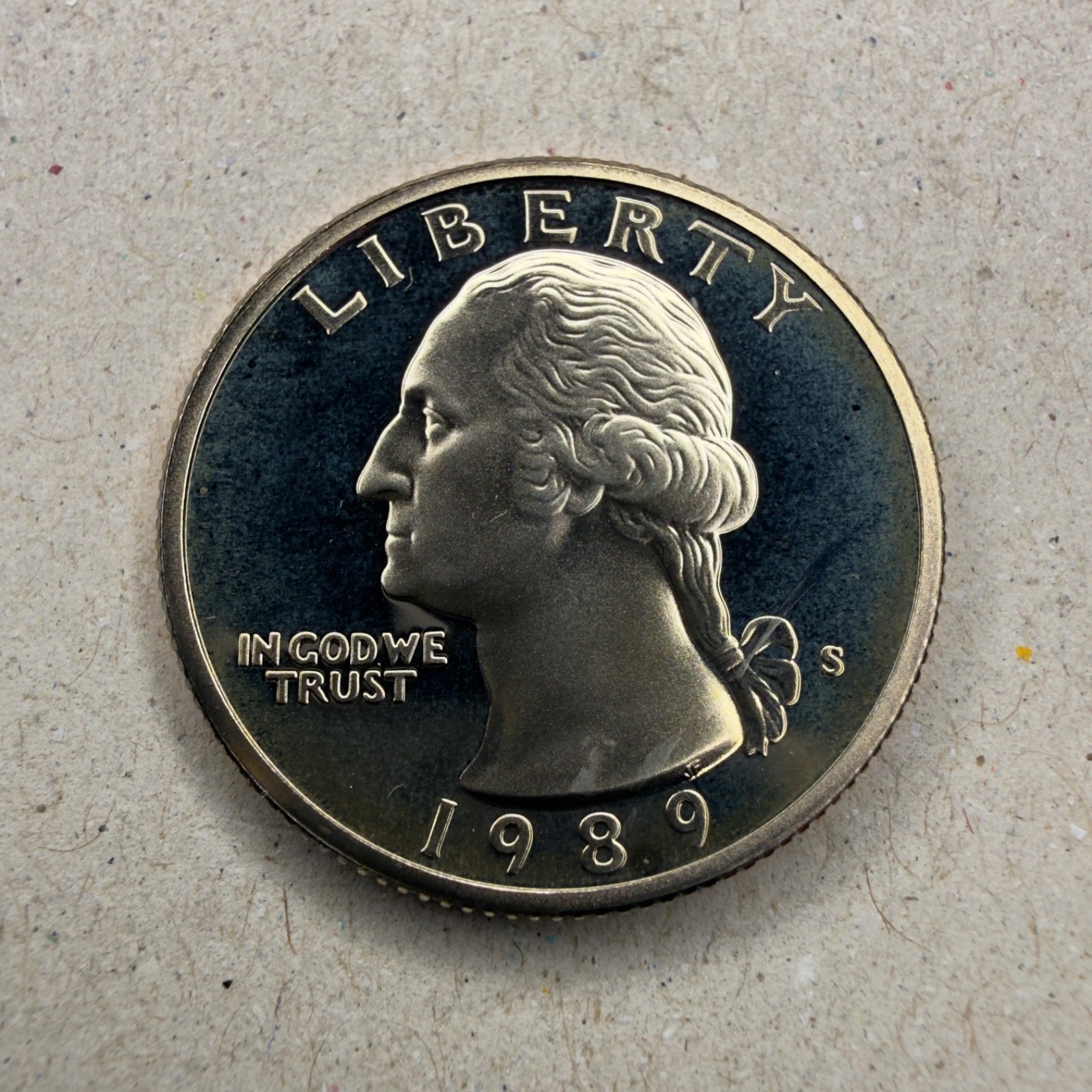 1989-S Washington 25C Quarter - PROOF Deep Cameo