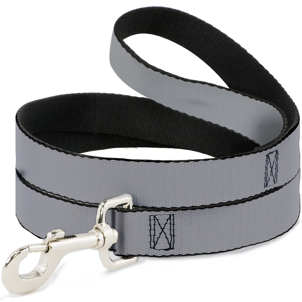 Dog Leash Silver NARROW 0.5"