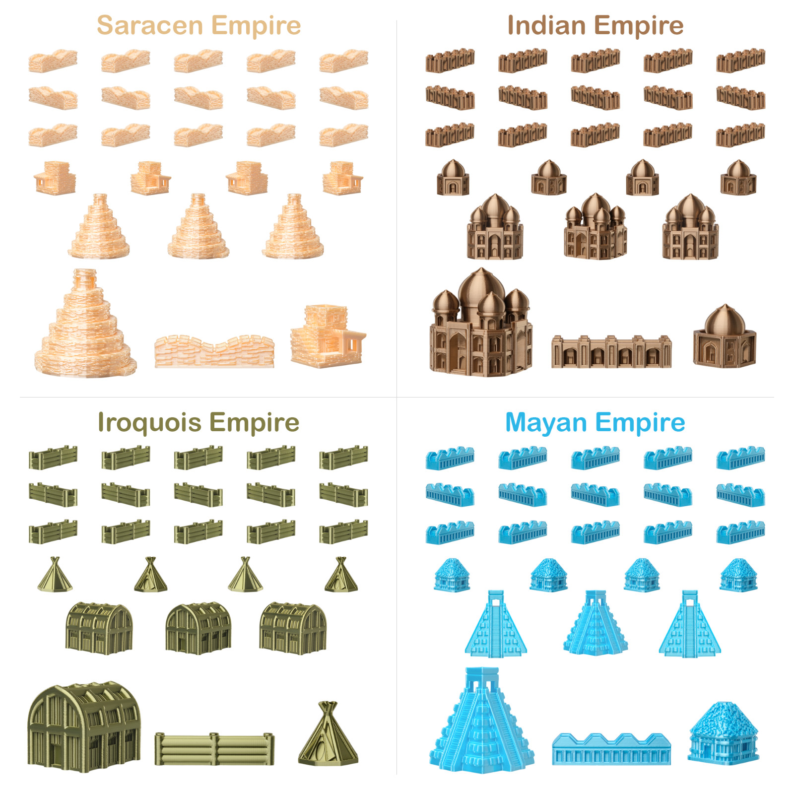 Sumerian Empire Set for Catan | Civilization Replacement Pieces