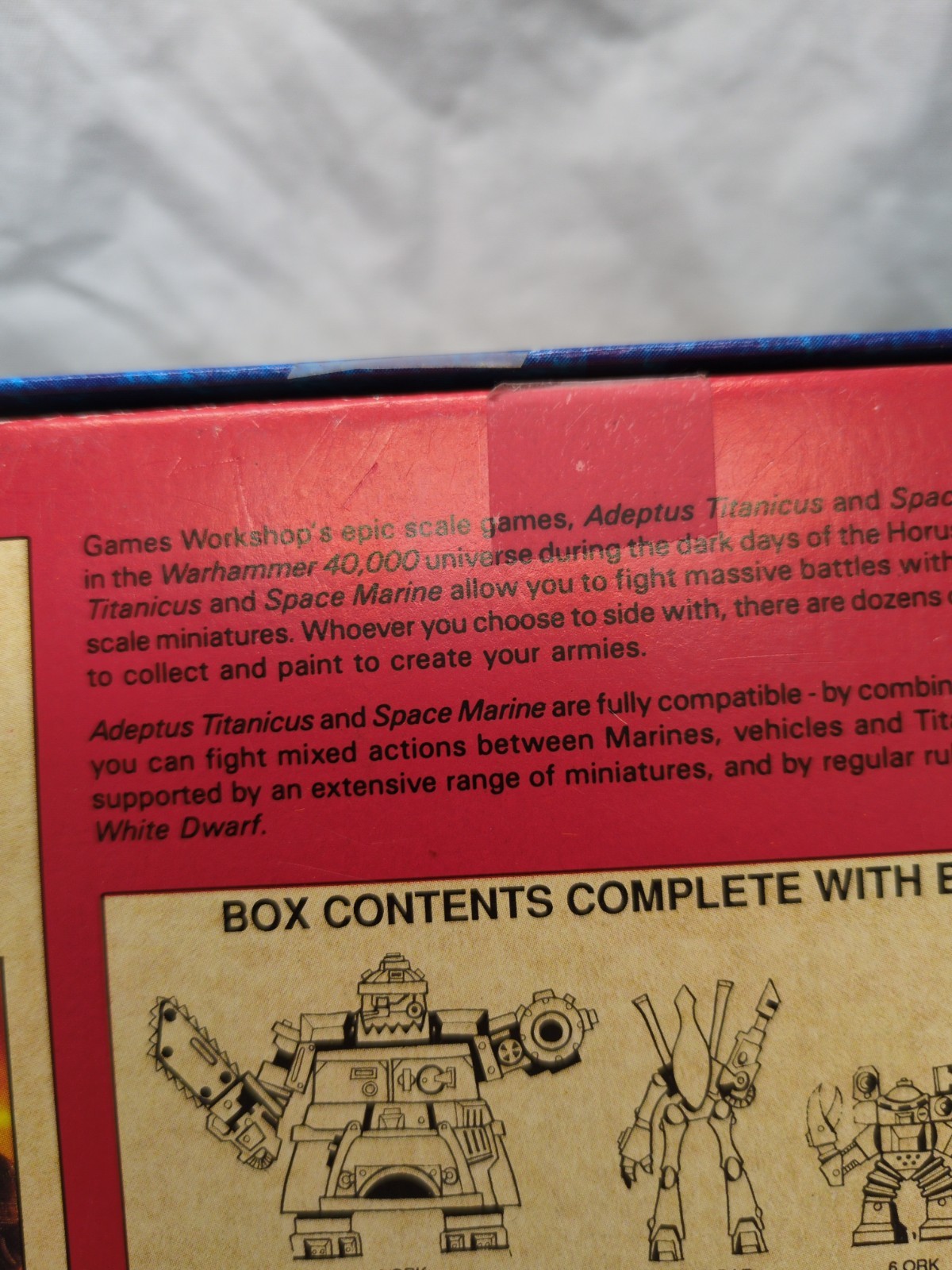 *Box Only* Warhammer 40K Epic Stompers Box Only