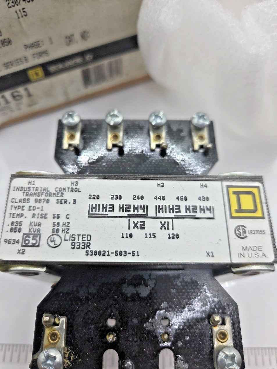 SQUARE D 83161 9070-EO-1 INDUSTRIAL CONTROL TRANSFORMER, 0179J