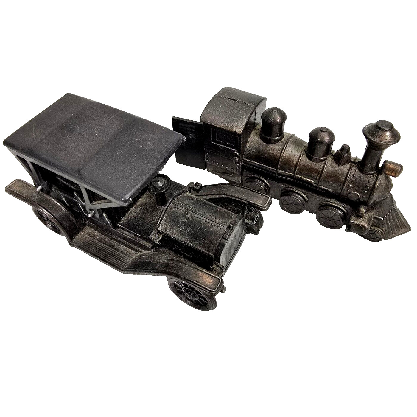 Simplex Diecast Metal Mini Pencil Sharpener Locomotive Train Car Hong Kong Vtg