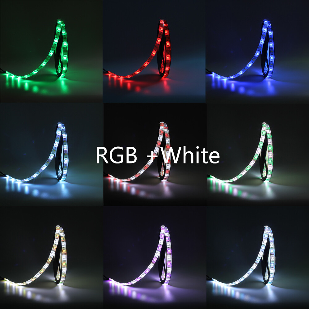 5-20M 5050 RGB RGBW RGBWW LED Strip Light Flexible Tape Controller Power Adapter