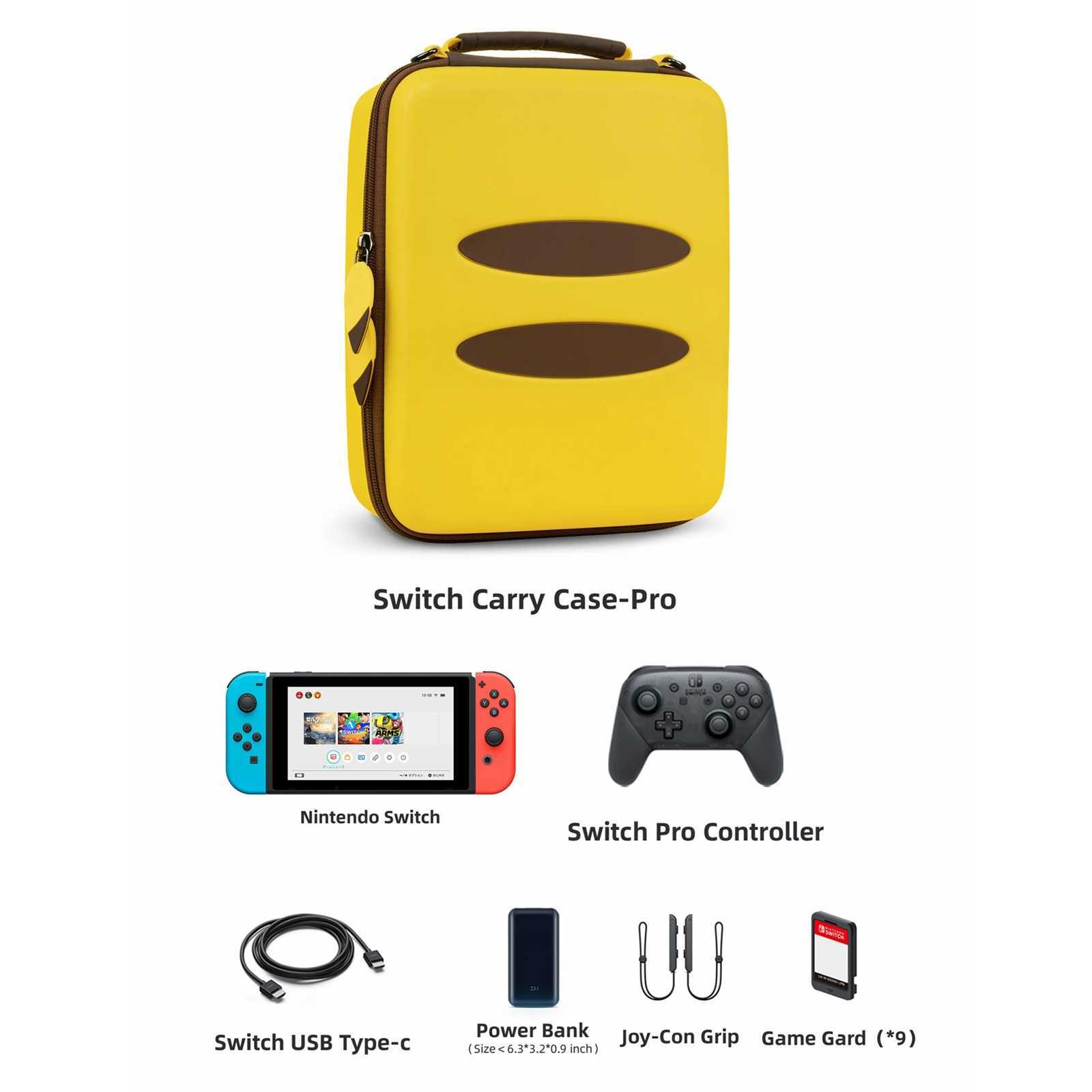 MAX Travel Carrying Case for Nintendo Switch & Switch Pro Controller Storage Bag