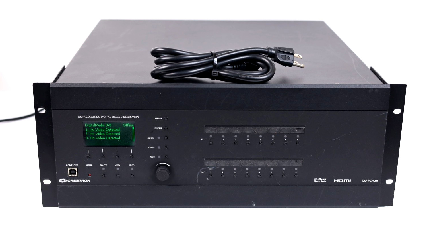 CRESTRON DM-MD8x8 DigitalMedia 8X8 HDMI Matrix Switcher WITH 10x CARDS w901