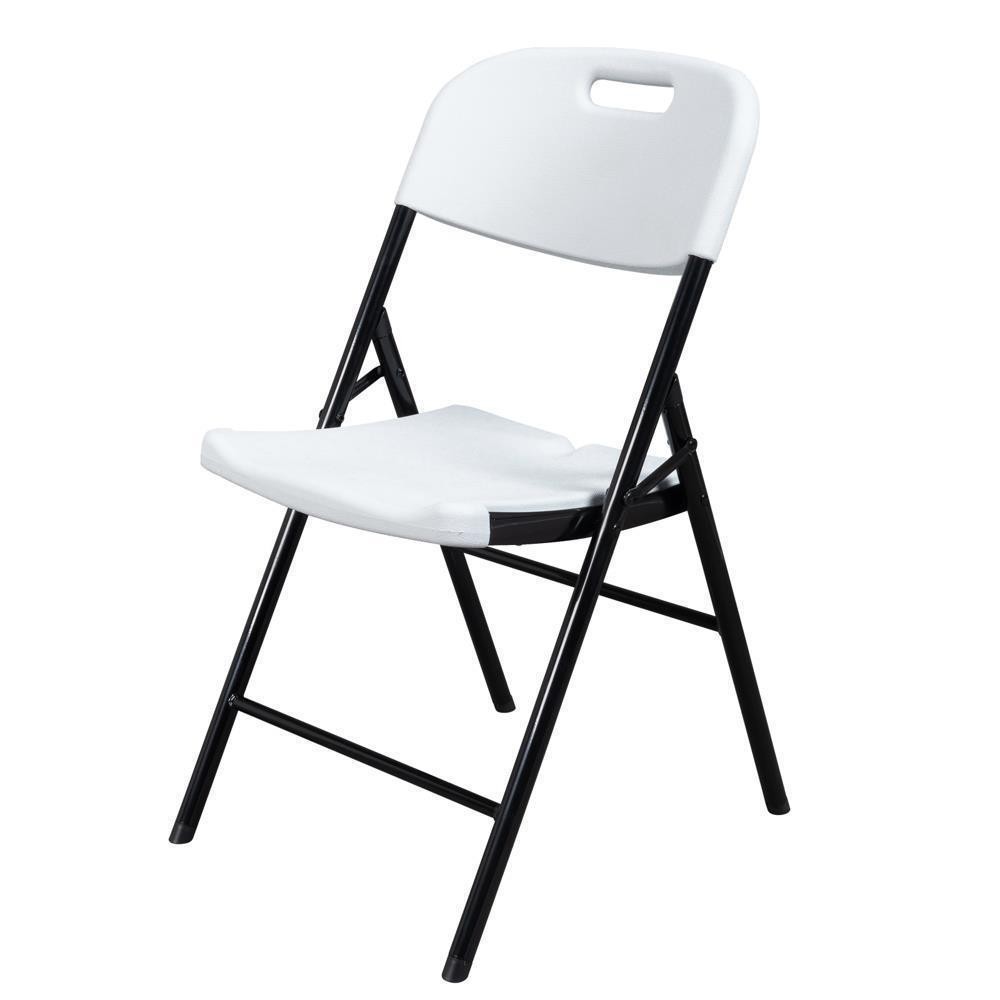 4 Pack Portable Plastic Folding Chair Indoor Outdoor Stackable Commercial Seat