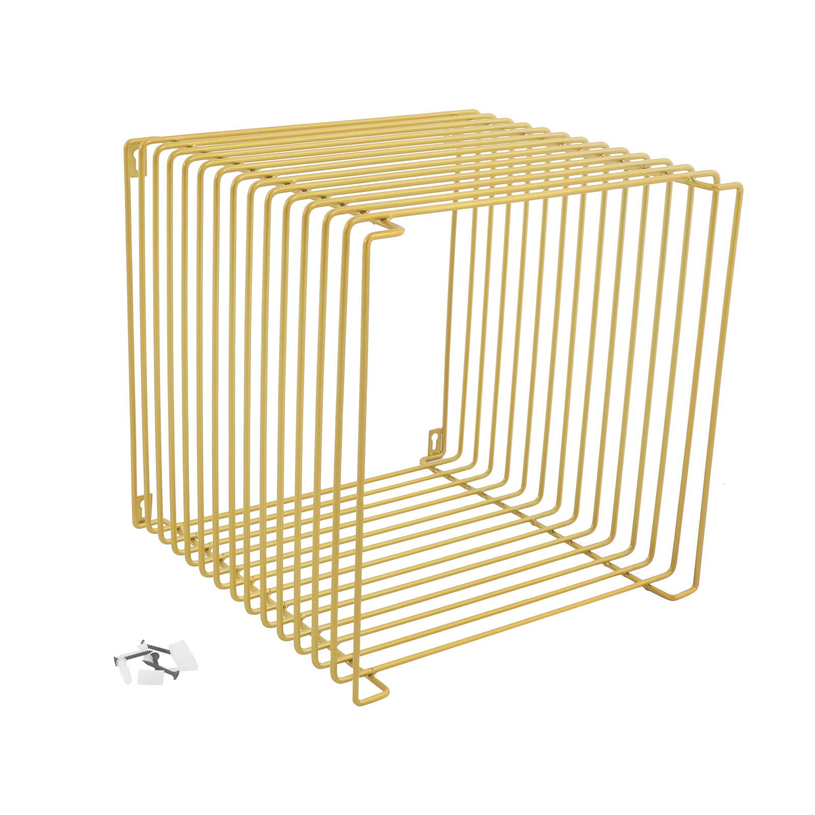 Iron Multi-Purpose Square Side Table Side Table Square Cage End Table