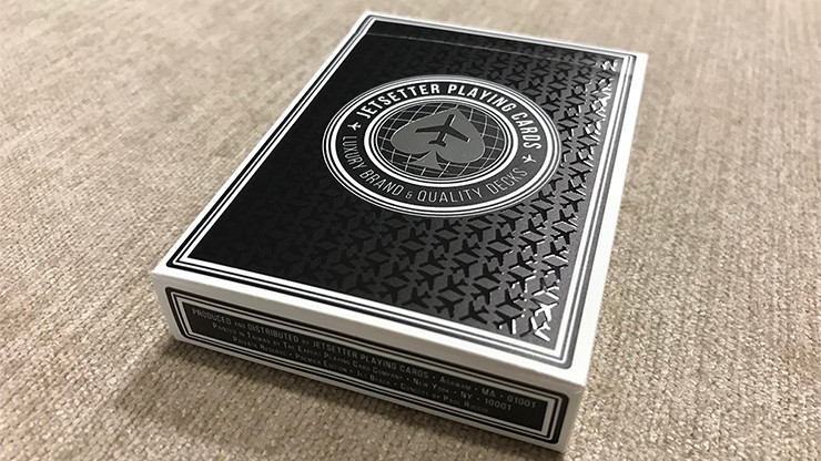 JETSETTER BLACK PREMIER EDITION DECK OF PLAYING CARDS POKER SIZE
