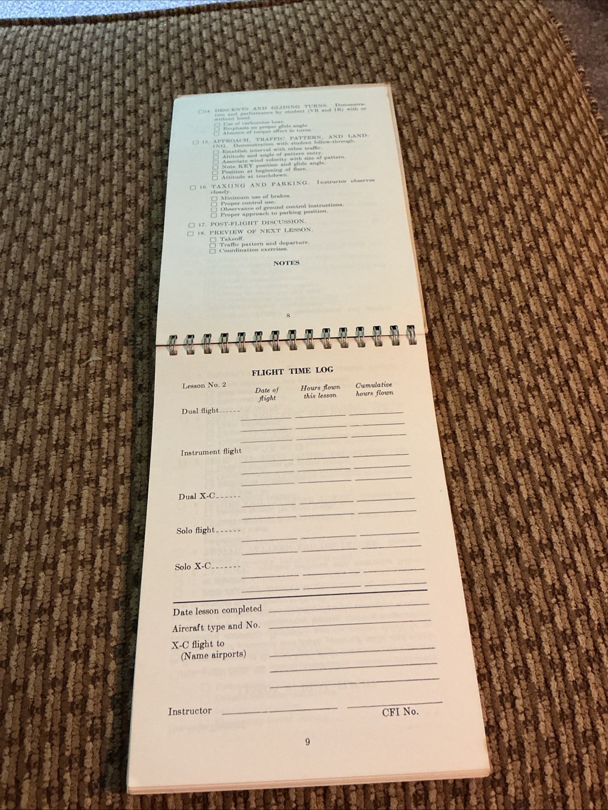 FAA AC 61-2A Private Pilot (Airplane) Flight Training Guide Revised 1964, Spiral