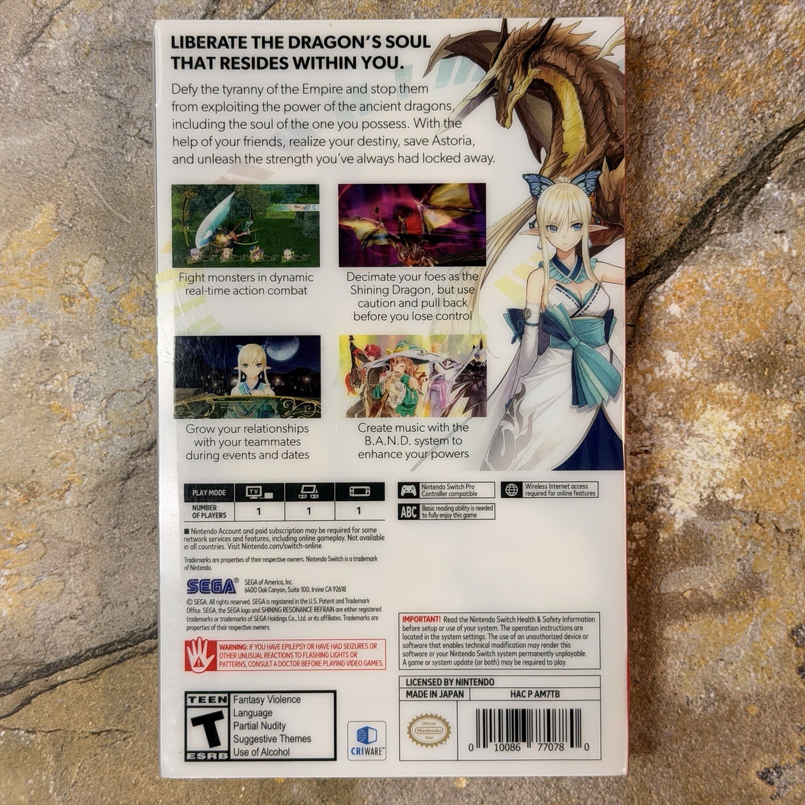 Shining Resonance Refrain Launch Edition Case + Tin - Nintendo Switch *SEE DESC*