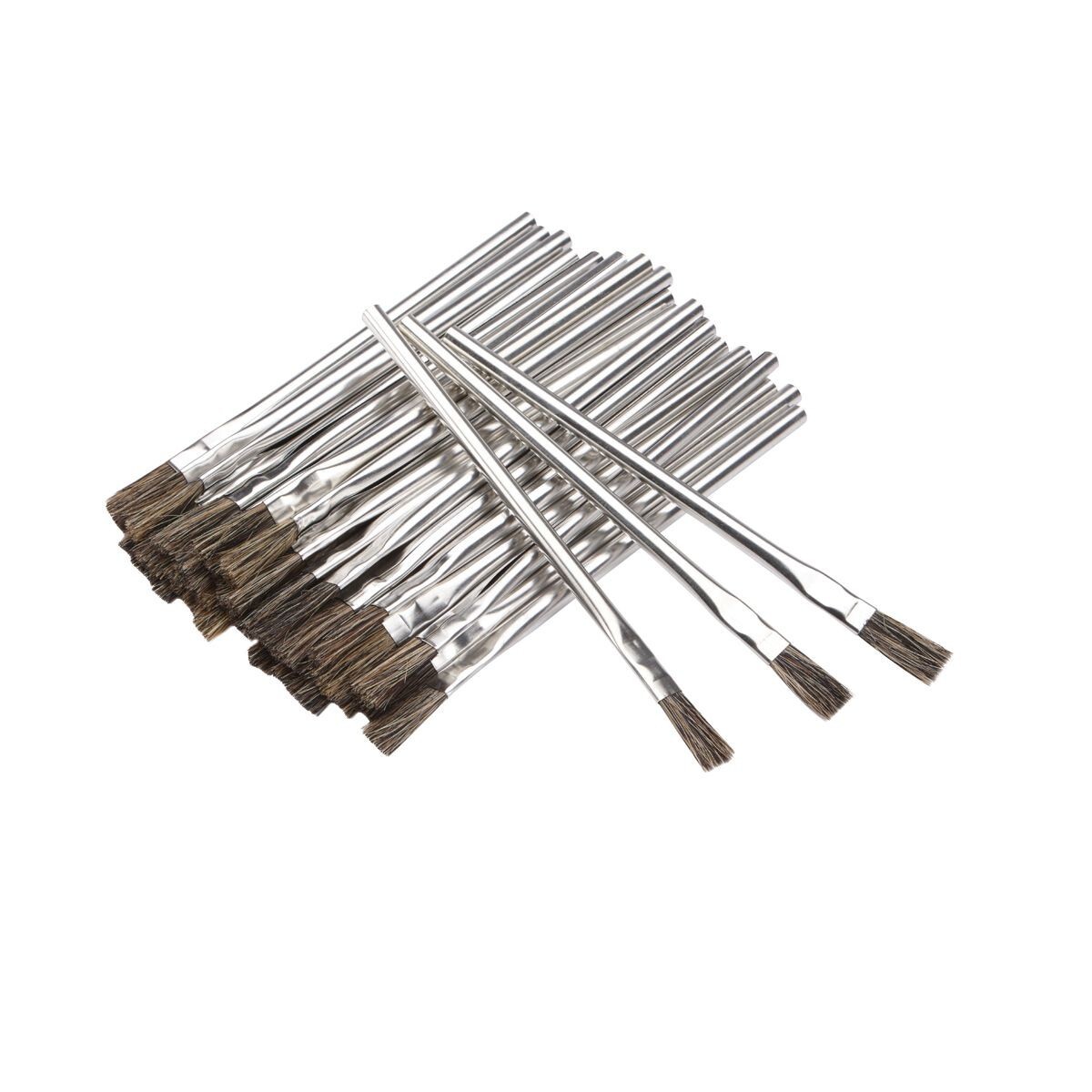 15-Pack Acid Brush Horsehair Bristle Shop Hobby Brushes Glue Oil Paint Flux