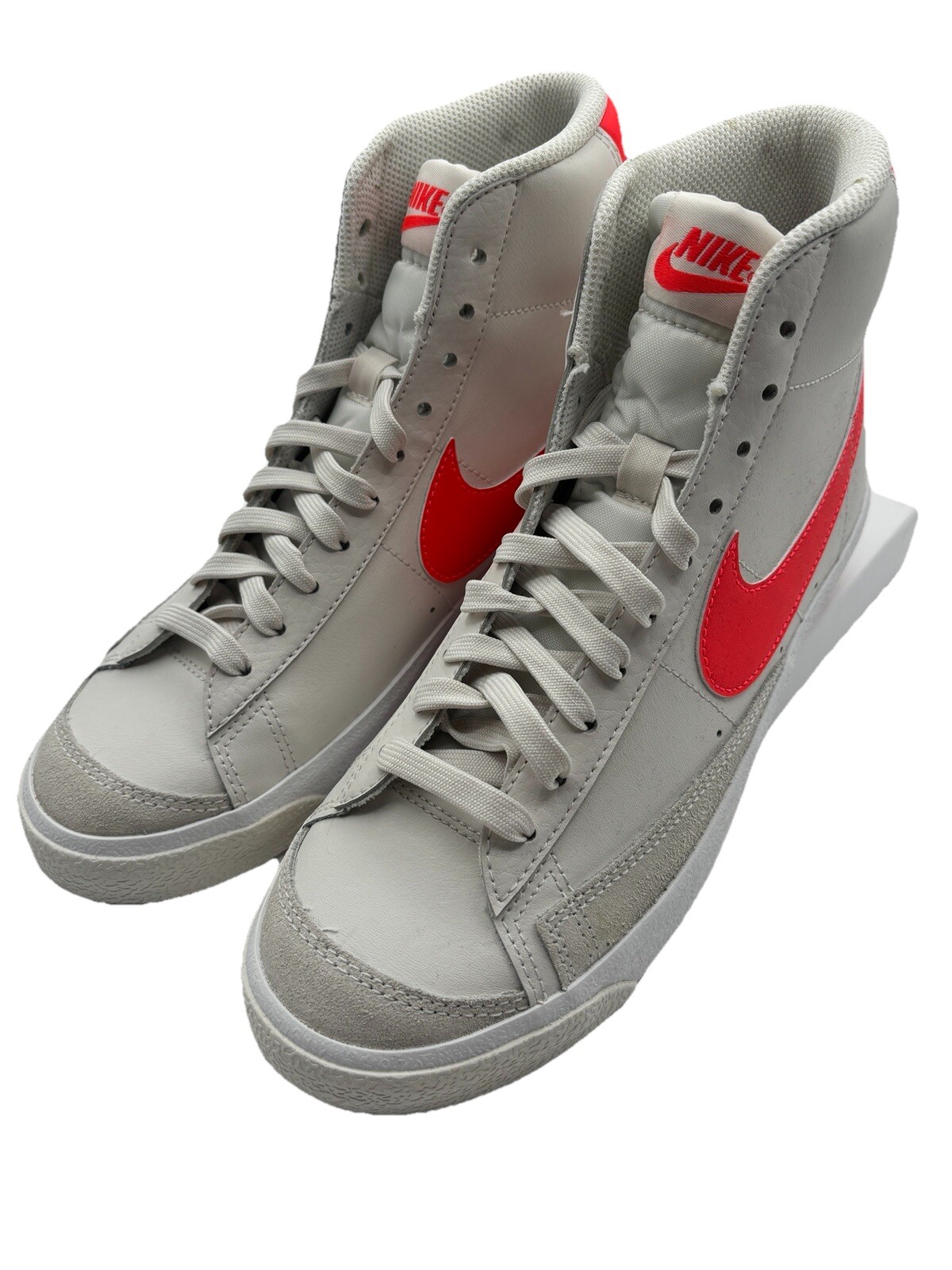 New Nike Blazer Mid 77 GS Phantom/Bright Crimson Womens Size 7.5 (6Y)