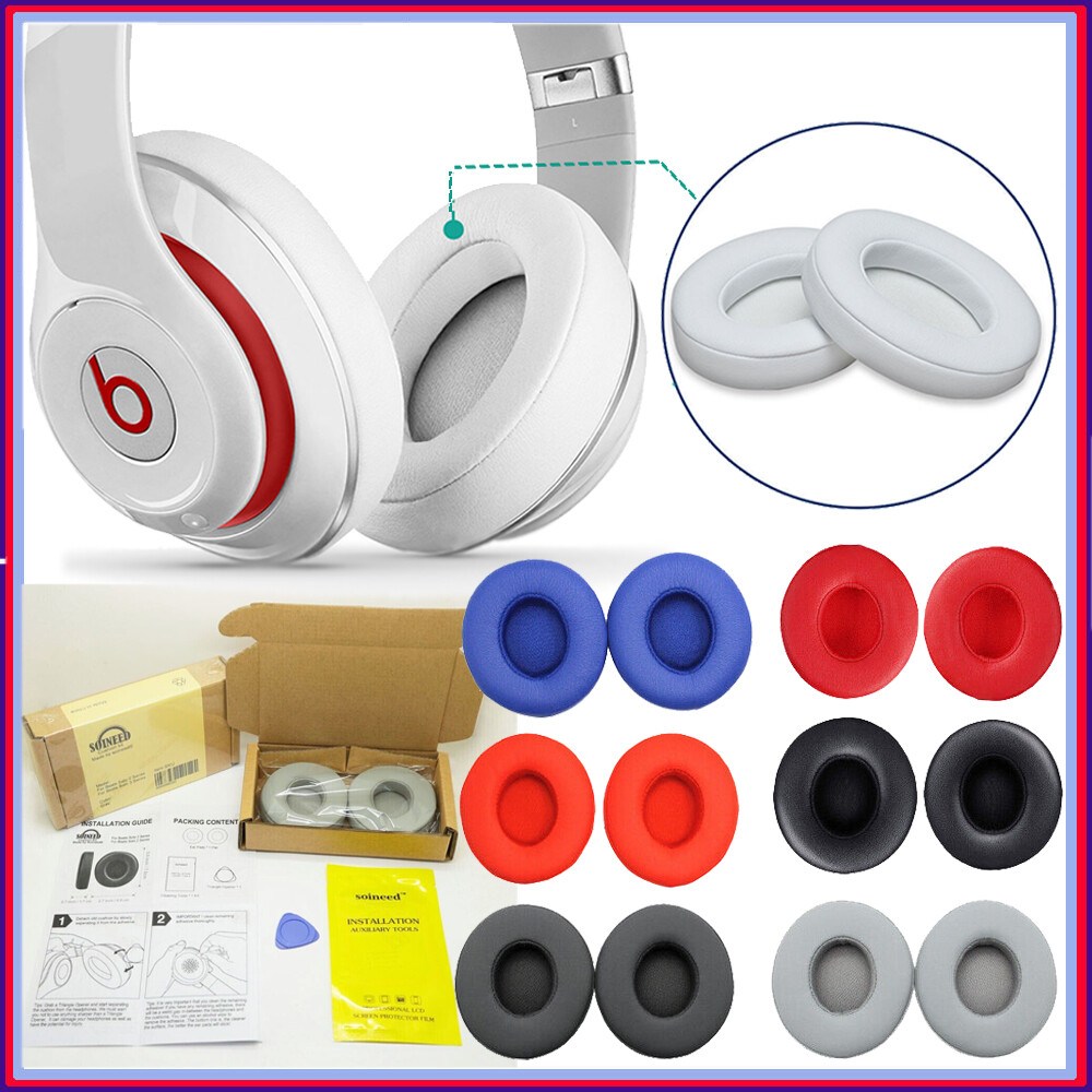 2X NEW Ear Pad Cushions Replacement For Beats Dre Solo/Studio 2 3 Wireless Wired