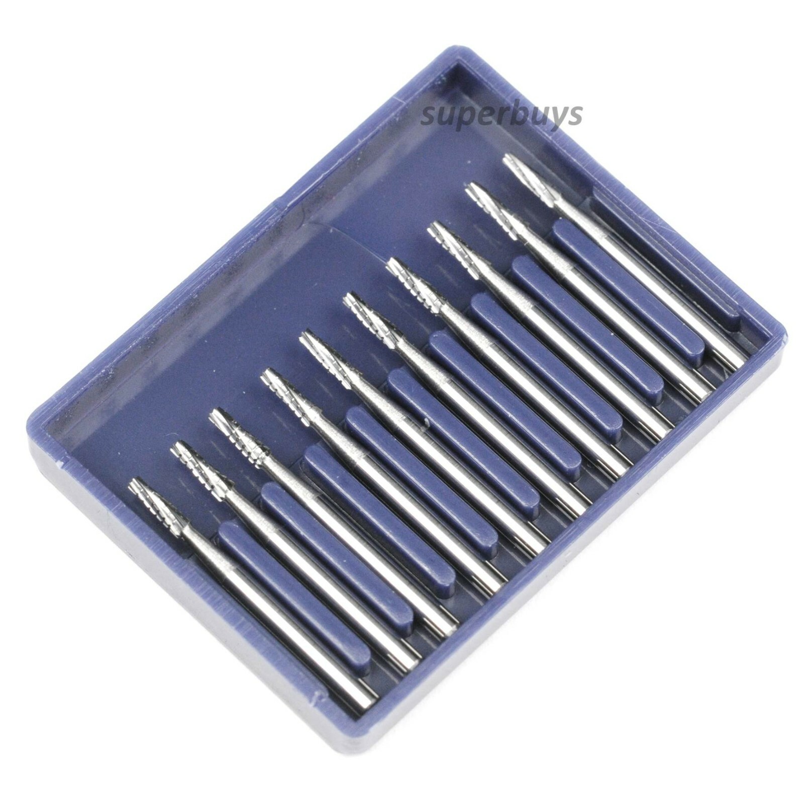 10pcs FG701 Tungsten Carbide Dental Lab Drill Steel Burr Burs Fissure Cross Cut