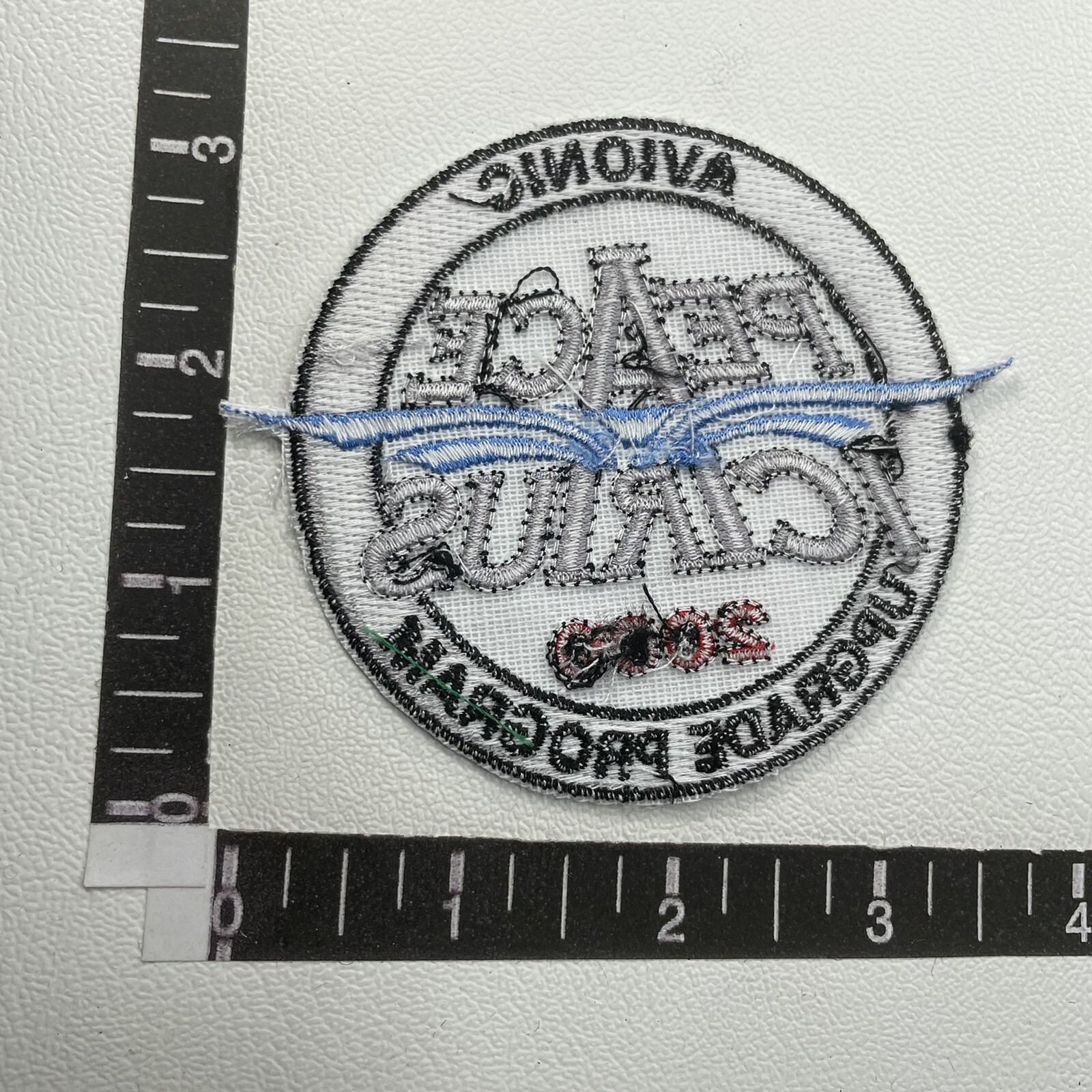 Airplane Patch PEACE CIRCUS (? Icircus?) 2000 AVIONIC UPGRADE PROGRAM 17N1