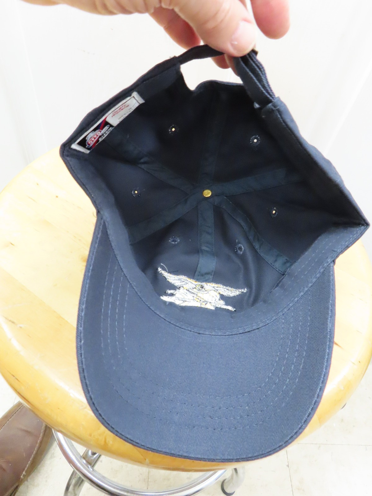 Authentic NAVY SEAL TRIDENT Ball Cap, THE REAL DEAL! (Embroidered in USA)
