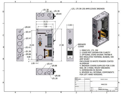 MidNite Solar MNDC175PLUS Mini DC Disconnect