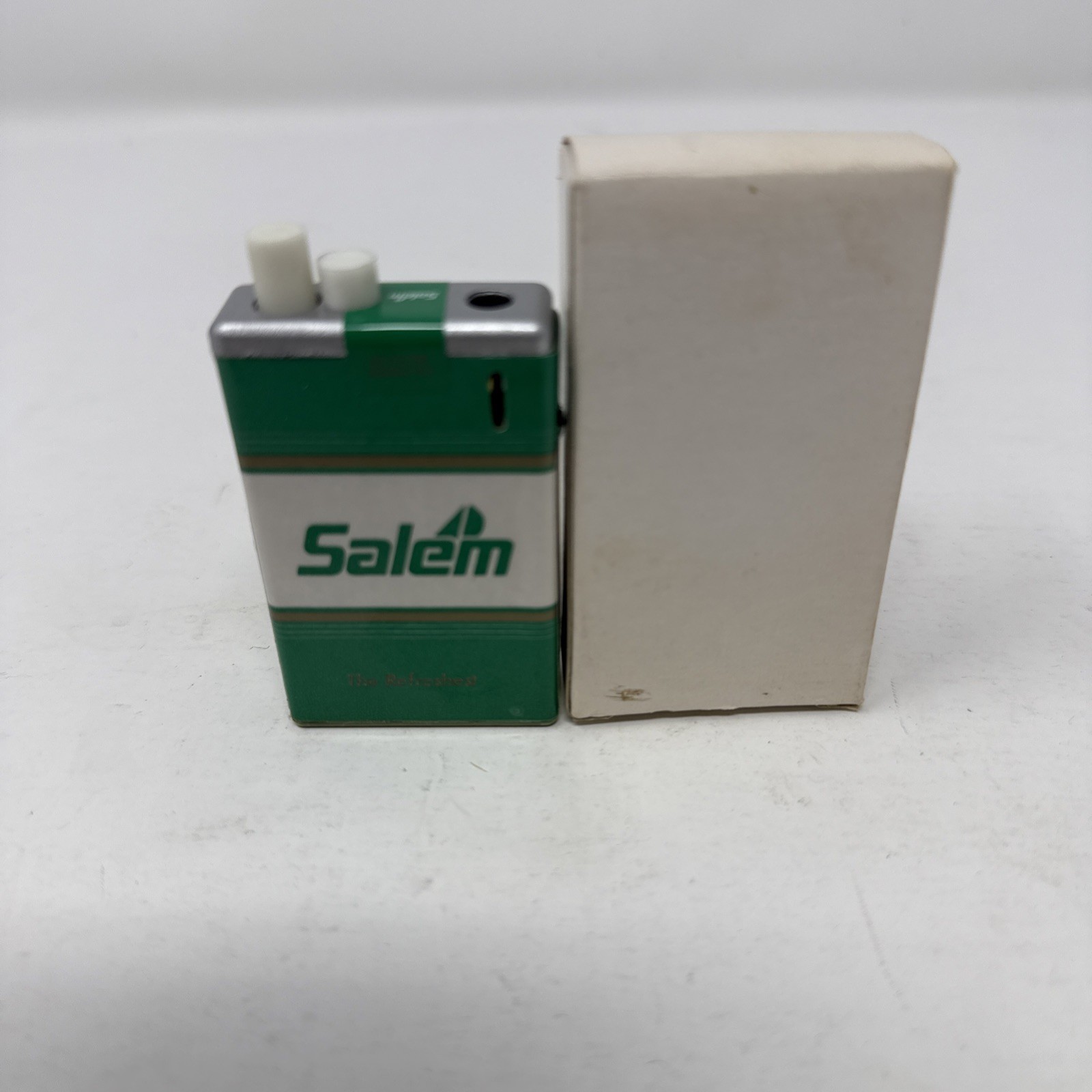 Vintage Salem Cigarette Pack Lighter Pack Lite Korea Working Tested Clean
