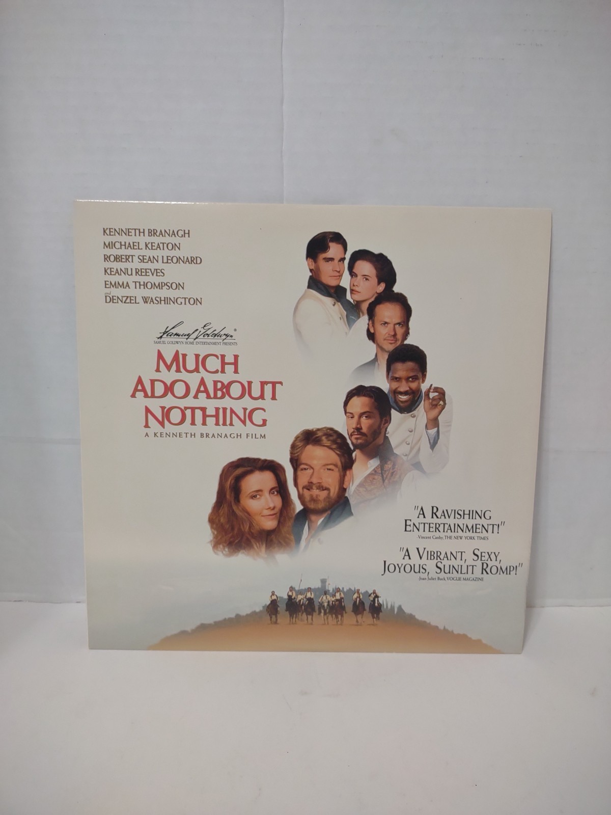 Much Ado About Nothing (Laserdisc, 1993) Keanu Reeves, Denzel Washington, Keaton