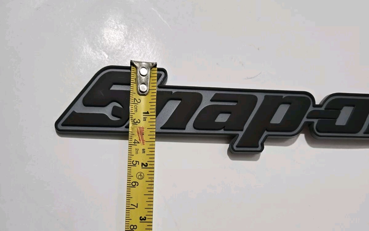 2PK SNAP ON TOOL LOGO EMBLEM MATTE BLACK Badge Decal 8"+2X Dark Titanium Prybars