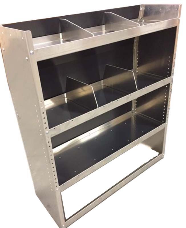 Aluminum Van Shelving Storage Unit - 45"L x 44"H x 13D for Ford Econoline
