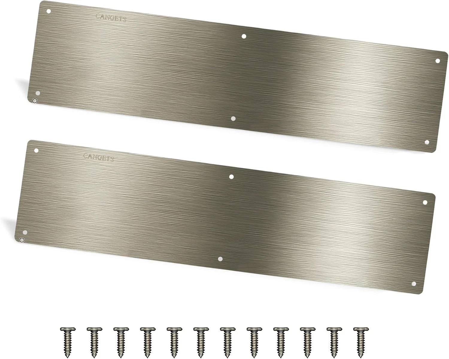 Door Push Platee, Metal Kickplate for Bottom of Door,4X16 Inch Aluminum Metal Pl