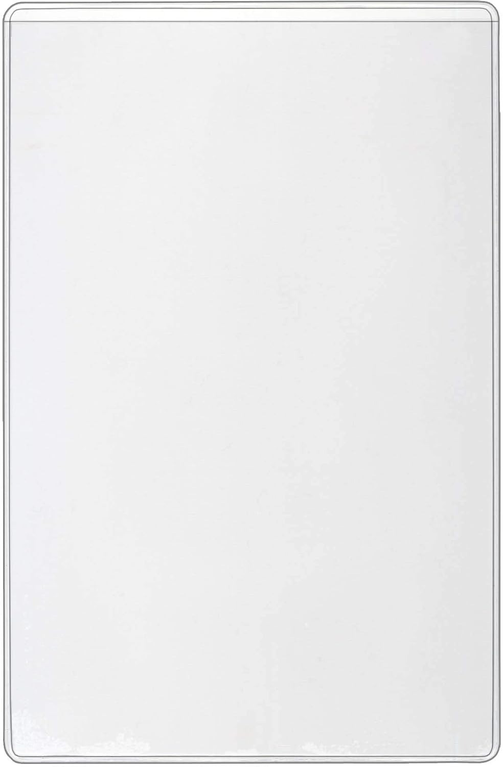 StoreSMART Peel & Stick Pocket 6" x 9.5" Open Short Side Clear Vinyl 5-Pack